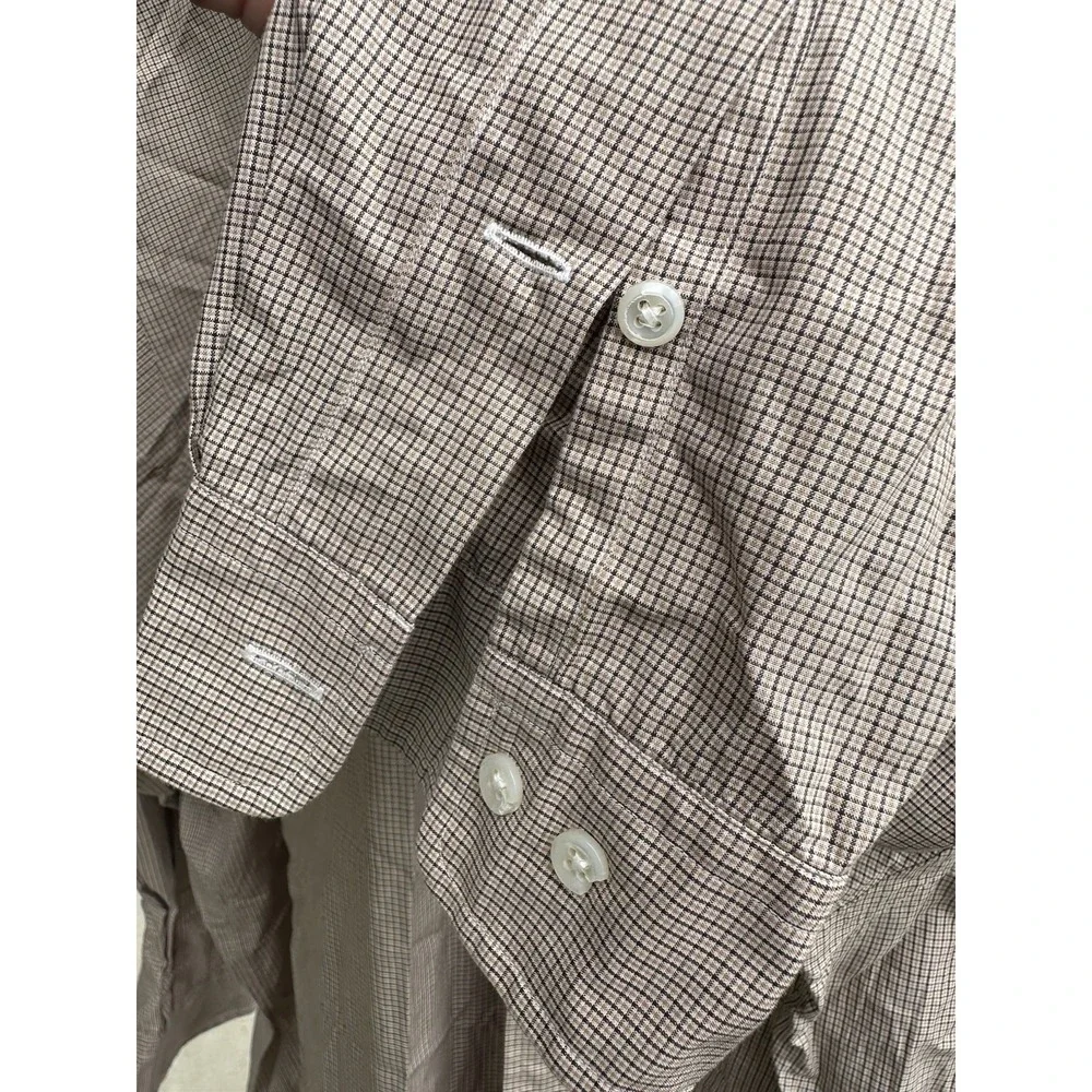Polo Ralph Lauren Yarmouth‎ cotton Shirt Men 17 32/33 Brown Long Sleeves